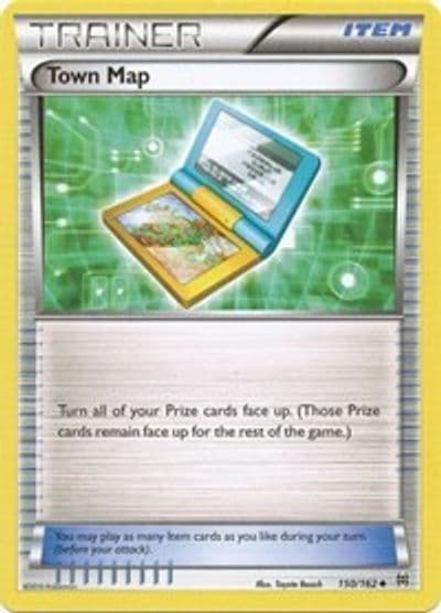 Town Map XY - BREAKthrough Pokemon card