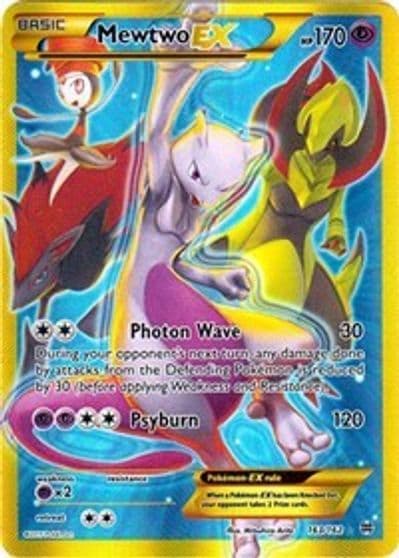 Mewtwo EX (163 Secret Full Art) XY - BREAKthrough Pokemon card