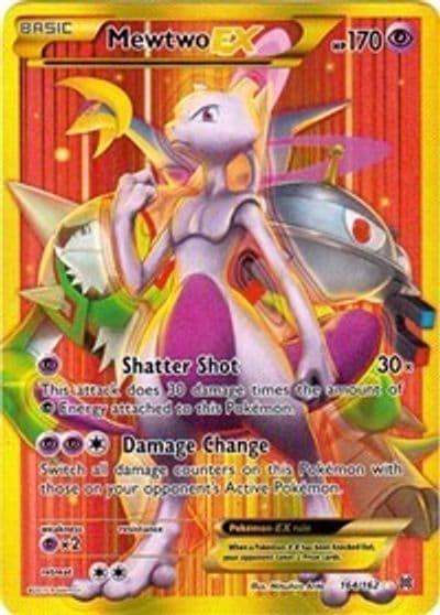 Mewtwo EX (164 Secret Full Art) XY - BREAKthrough Pokemon card
