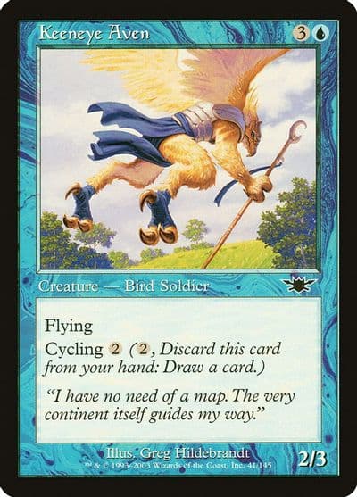 Keeneye Aven Legions Magic card