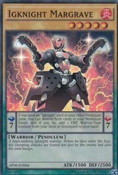 Igknight Margrave Astral Pack 8 Yu-Gi-Oh! card