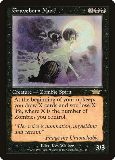Graveborn Muse Legions Magic card