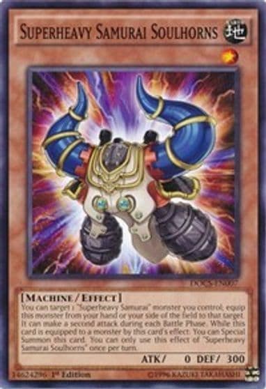 Superheavy Samurai Soulhorns Dimension of Chaos Yu-Gi-Oh! card