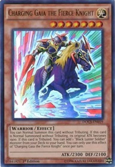 Charging Gaia the Fierce Knight Dimension of Chaos Yu-Gi-Oh! card