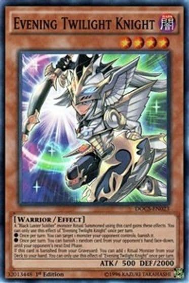 Evening Twilight Knight Dimension of Chaos Yu-Gi-Oh! card
