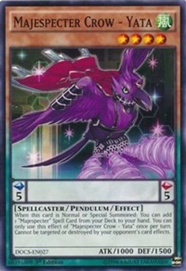 Majespecter Crow Yata Dimension of Chaos Yu-Gi-Oh! card