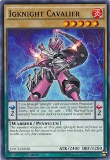 Igknight Cavalier Dimension of Chaos Yu-Gi-Oh! card