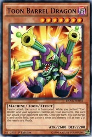 Toon Barrel Dragon Dimension of Chaos Yu-Gi-Oh! card
