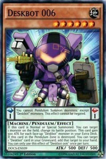 Deskbot 006 Dimension of Chaos Yu-Gi-Oh! card