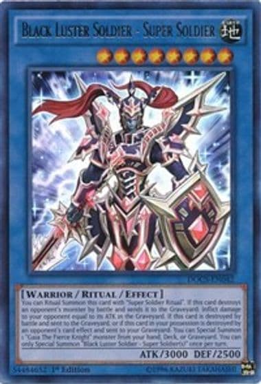 Black Luster Soldier Super Soldier Dimension of Chaos Yu-Gi-Oh! card