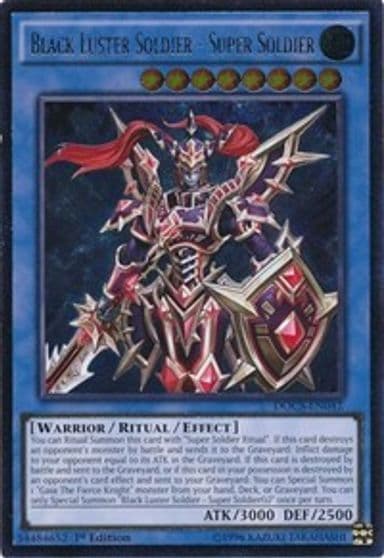 Black Luster Soldier Super Soldier UTR Dimension of Chaos Yu-Gi-Oh! card