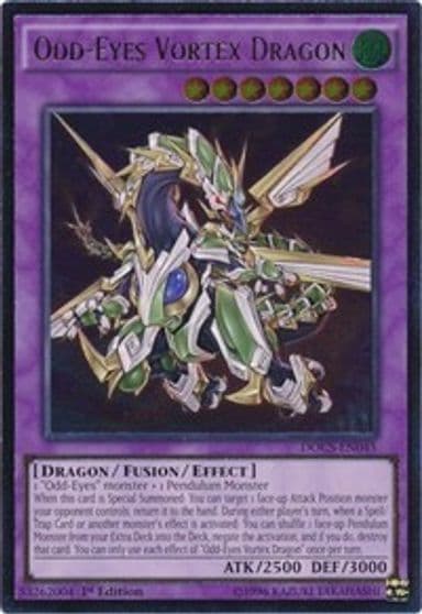Odd Eyes Vortex Dragon UTR Dimension of Chaos Yu-Gi-Oh! card