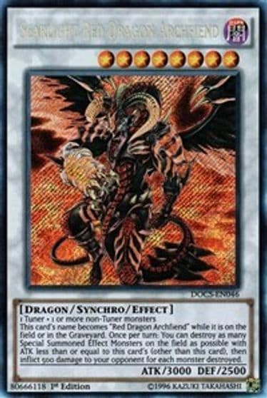 Scarlight Red Dragon Archfiend Dimension of Chaos Yu-Gi-Oh! card