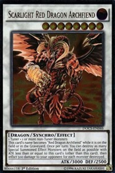 Scarlight Red Dragon Archfiend UTR Dimension of Chaos Yu-Gi-Oh! card
