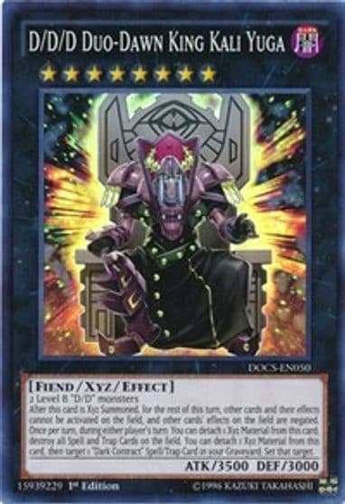 D D D Duo Dawn King Kali Yuga Dimension of Chaos Yu-Gi-Oh! card