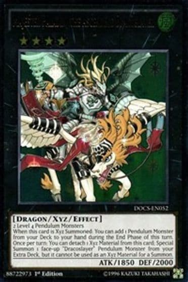 Majester Paladin the Ascending Dracoslayer UTR Dimension of Chaos Yu-Gi-Oh! card