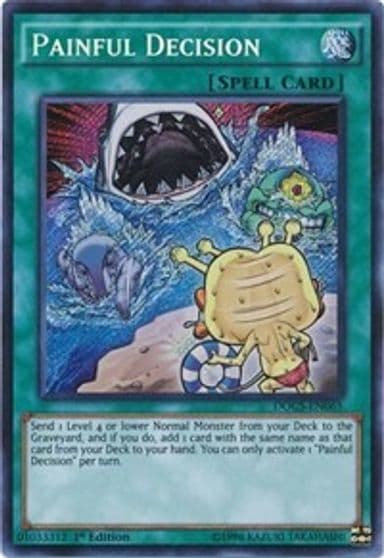 Painful Decision Dimension of Chaos Yu-Gi-Oh! card