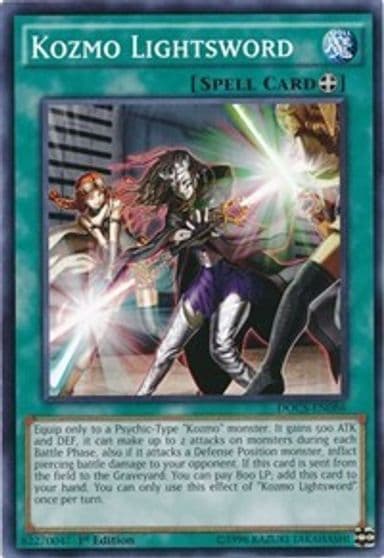 Kozmo Lightsword Dimension of Chaos Yu-Gi-Oh! card