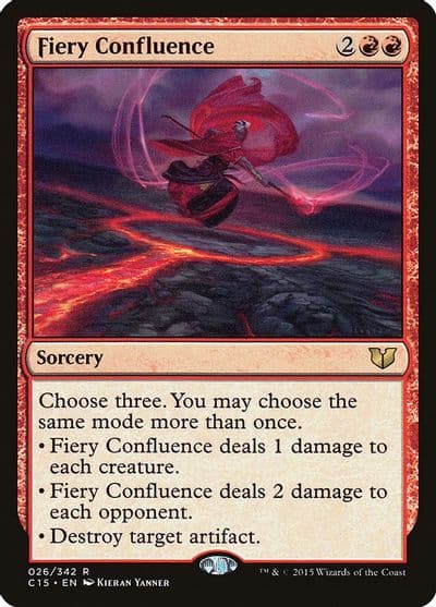 Fiery Confluence Commander 2015 Magic card