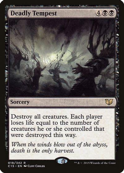 Deadly Tempest Commander 2015 Magic card
