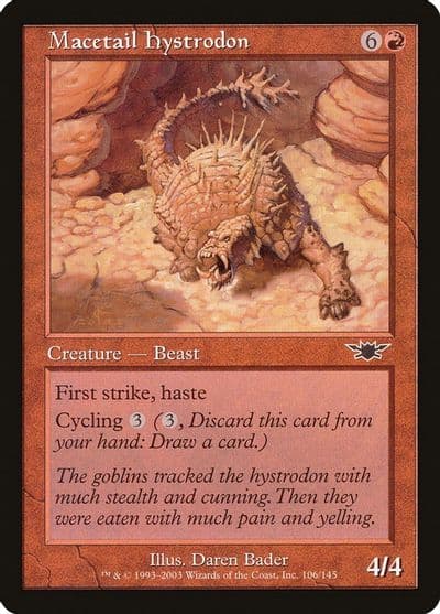 Macetail Hystrodon Legions Magic card