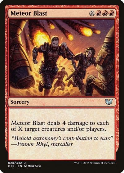 Meteor Blast Commander 2015 Magic card