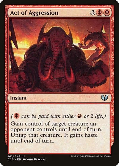 Act of Aggression Commander 2015 Magic card