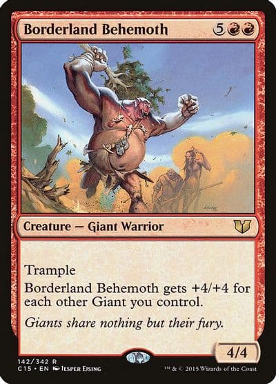 Borderland Behemoth Commander 2015 Magic card