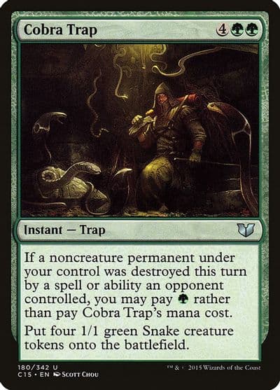 Cobra Trap Commander 2015 Magic card