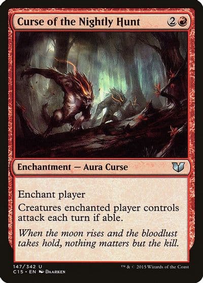 Curse of the Nightly Hunt Commander 2015 Magic card