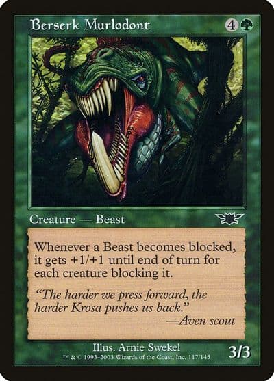 Berserk Murlodont Legions Magic card