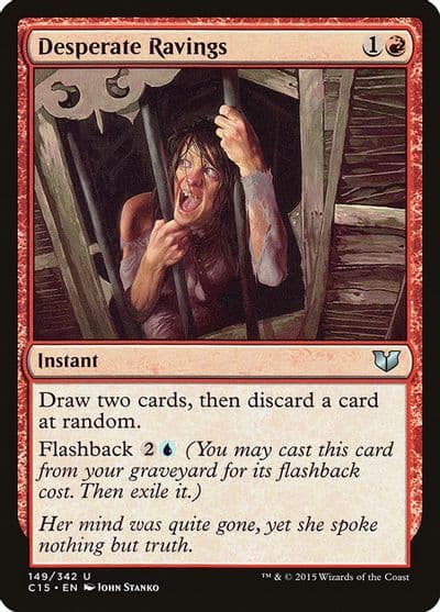 Desperate Ravings Commander 2015 Magic card