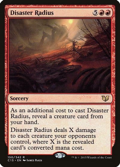 Disaster Radius Commander 2015 Magic card