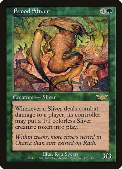 Brood Sliver Legions Magic card