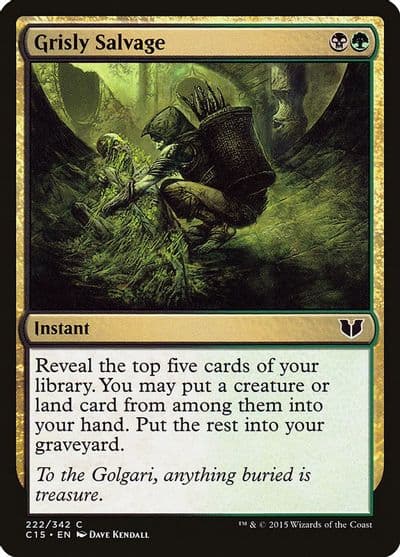Grisly Salvage Commander 2015 Magic card