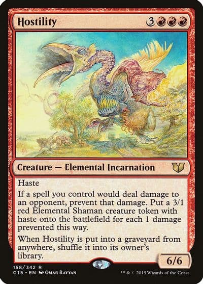 Hostility Commander 2015 Magic card
