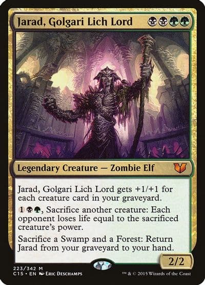 Jarad Golgari Lich Lord Commander 2015 Magic card