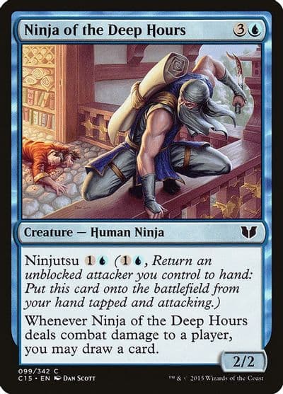 Ninja of the Deep Hours Commander 2015 Magic card
