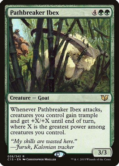 Pathbreaker Ibex Commander 2015 Magic card