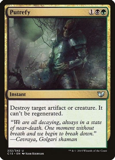 Putrefy Commander 2015 Magic card