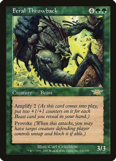 Feral Throwback Legions Magic card