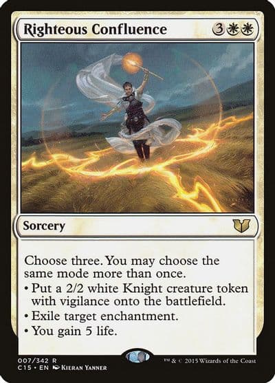 Righteous Confluence Commander 2015 Magic card