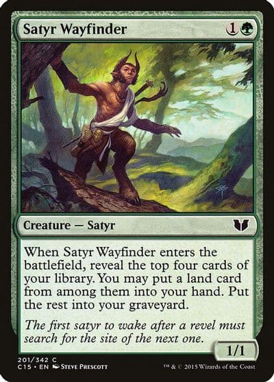 Satyr Wayfinder Commander 2015 Magic card