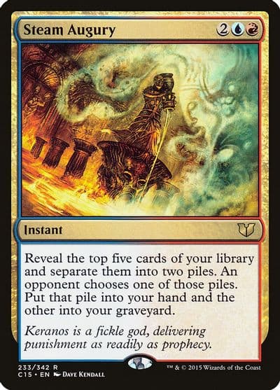 Steam Augury Commander 2015 Magic card
