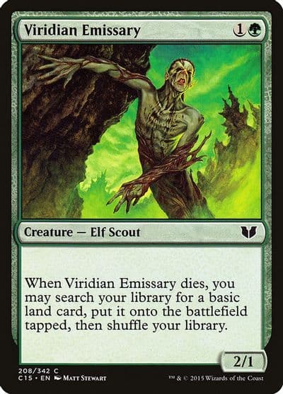 Viridian Emissary Commander 2015 Magic card