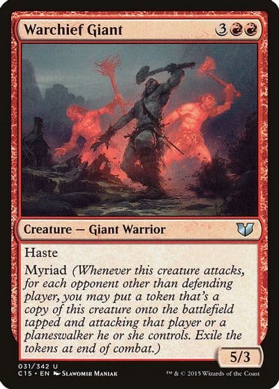 Warchief Giant Commander 2015 Magic card