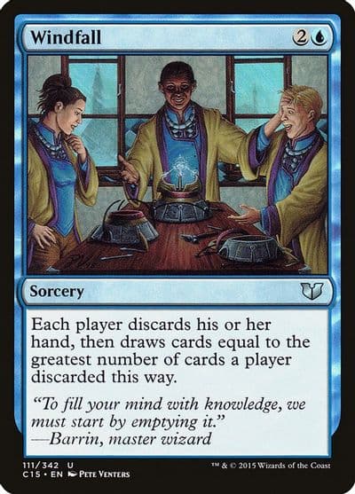 Windfall Commander 2015 Magic card