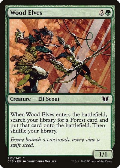 Wood Elves Commander 2015 Magic card