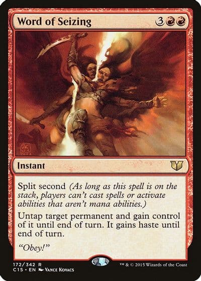 Word of Seizing Commander 2015 Magic card