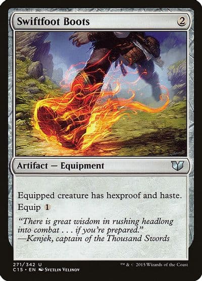 Swiftfoot Boots Commander 2015 Magic card